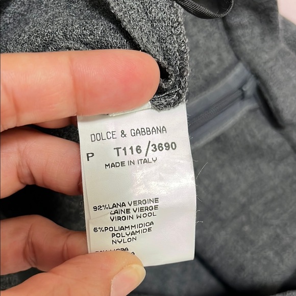 Dolce & Gabbana Gray Virgin Wool Women's Skirt - Picture 4 of 11